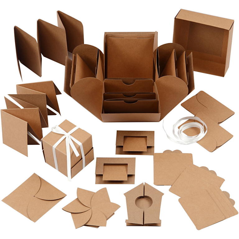 CC Explosion Box 12x12 cm Kraft Bruin
