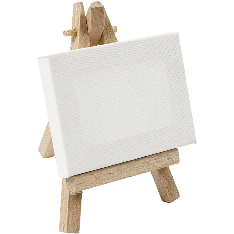 CC Mini-Leinwand mit Staffelei 6x8 cm
