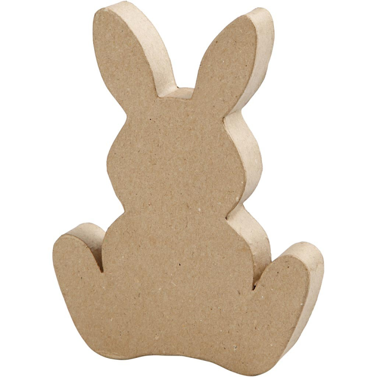 CC Pappmaché-Kaninchen H: 18 cm