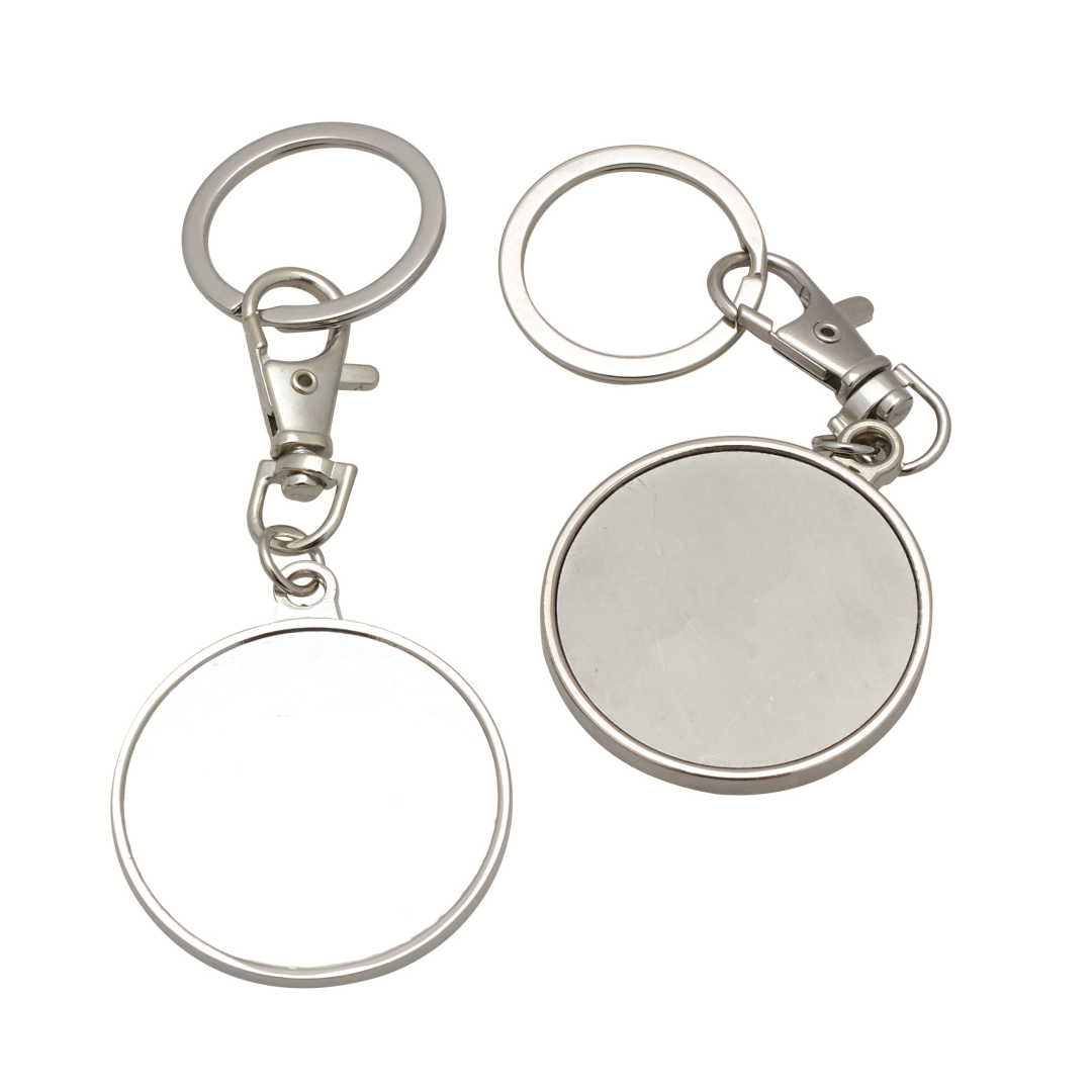 GC Metalen Cirkel Sleutelhanger 44 mm