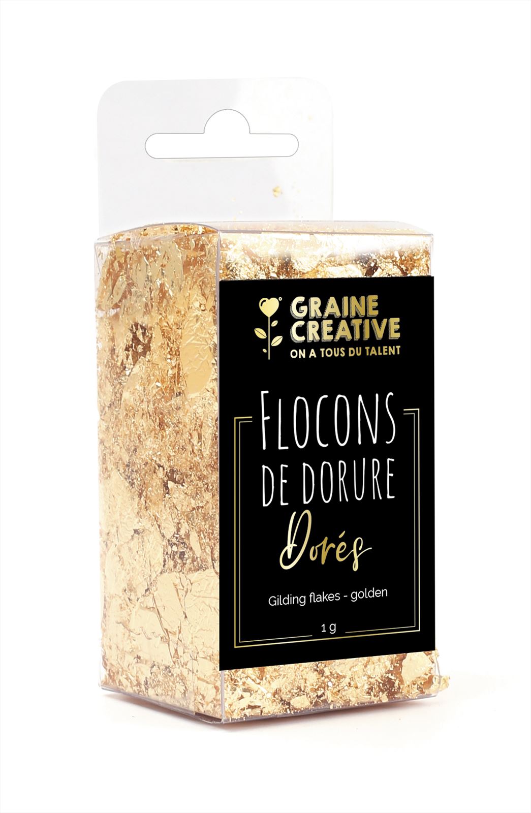 GC Folie Flocken 1g Gold