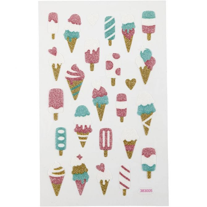 CC Stickerbogen Eiscreme 10x16 cm