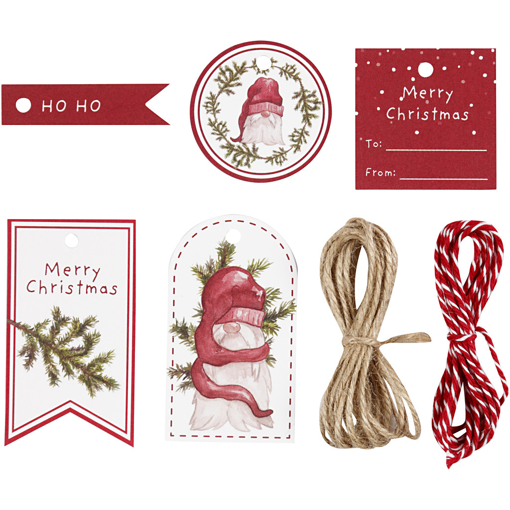 CC Geschenkanhänger-Set Weihnachtswichtel 6-teilig