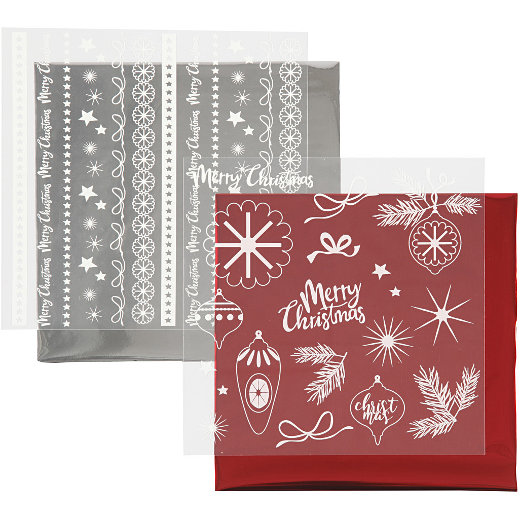 CC Deco Film 15x15 cm Christmas 2 pieces