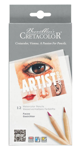 Cretacolor Artist Studio Aquarelpotloden Huidskleurenset 12 stuks
