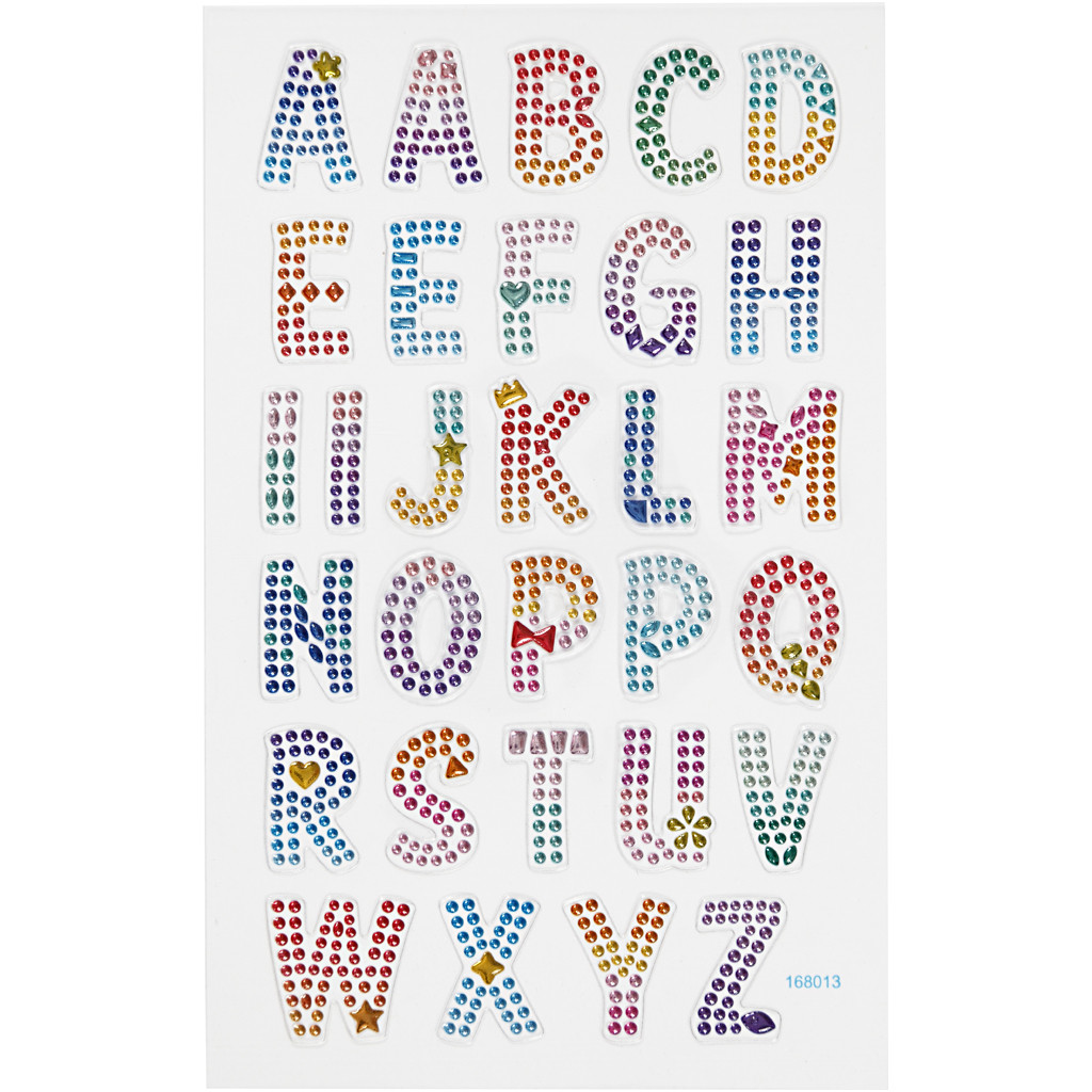 CC Diamond Stickerbogen Buchstaben