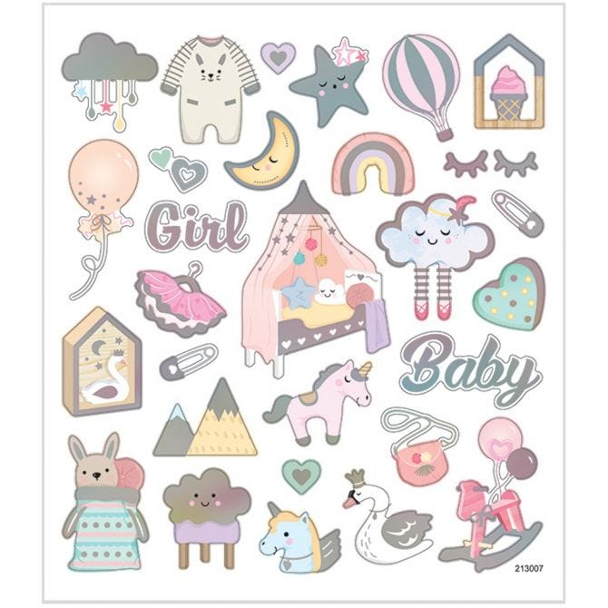 CC Stickers Baby Girl