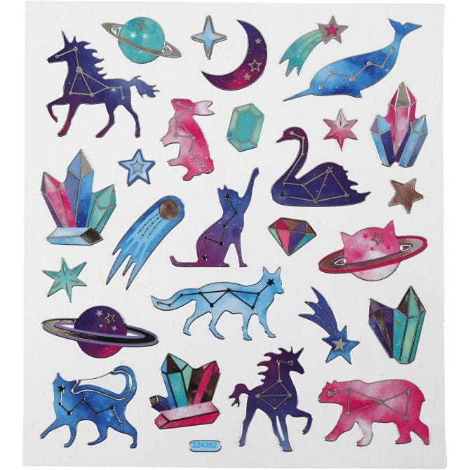 CC Sticker Sheet Animal Signs 15x16.5 cm