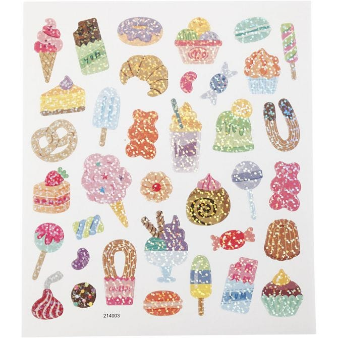 CC Stickervel Snoep 15x16,5 cm