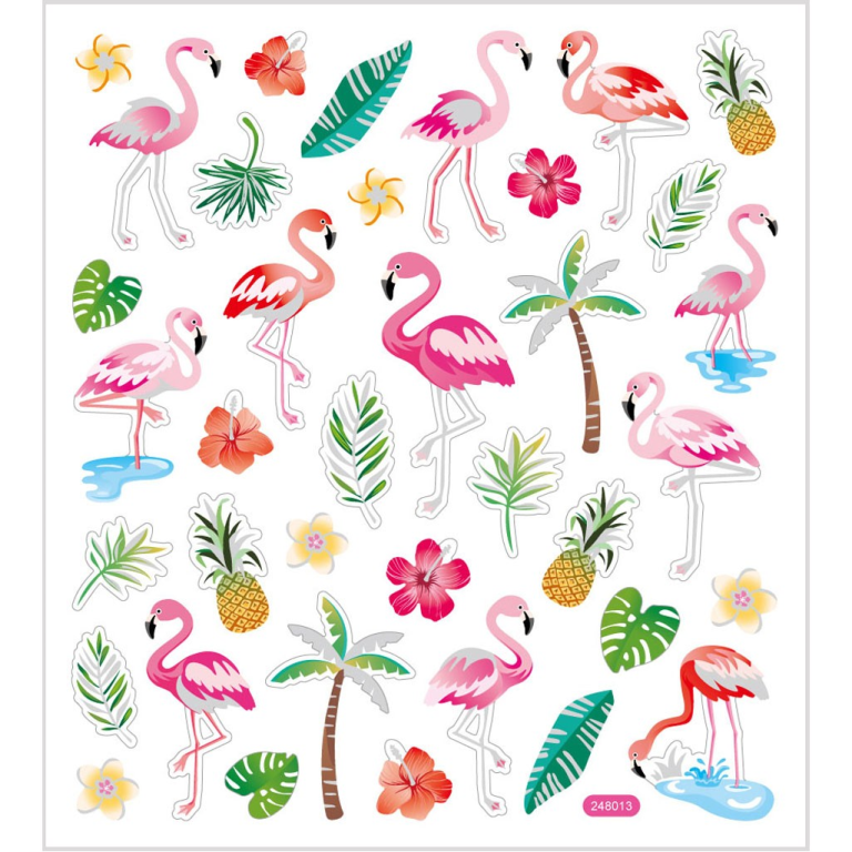 CC Fancy Stickers Flamingo