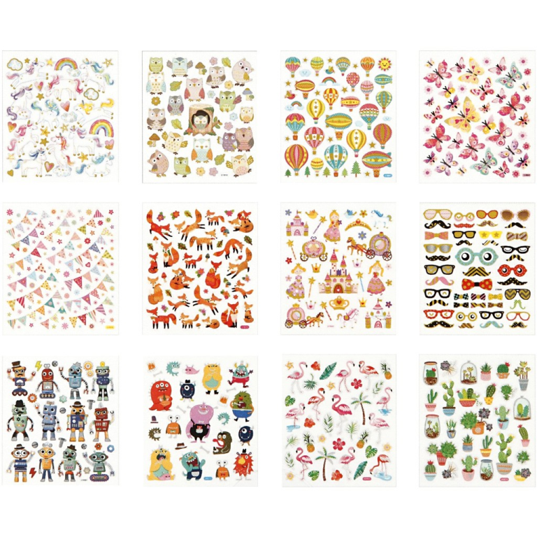 CC Stickerbuch Ganzes Jahr 15x16,5 cm 12 Blatt