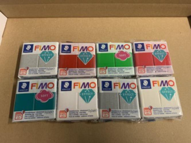 Fimo Soft Kerstkleuren Klei 8 Stuks - Polymeerklei & Boetseerklei
