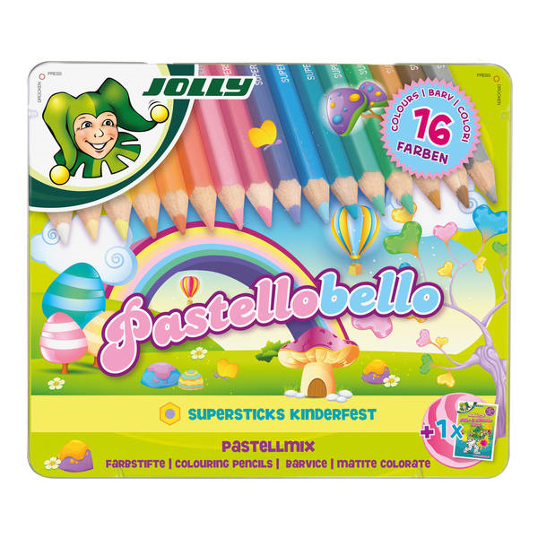 Jolly Colour Pencils Pastello Bello 16 Count