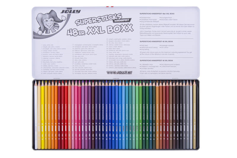 Jolly Supersticks Classic kleurpotloden XXL Boxx 48 stuks