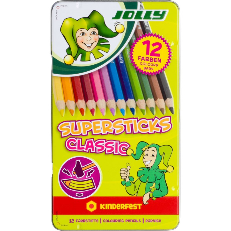 Jolly Supersticks Classic kleurpotloden 12 stuks