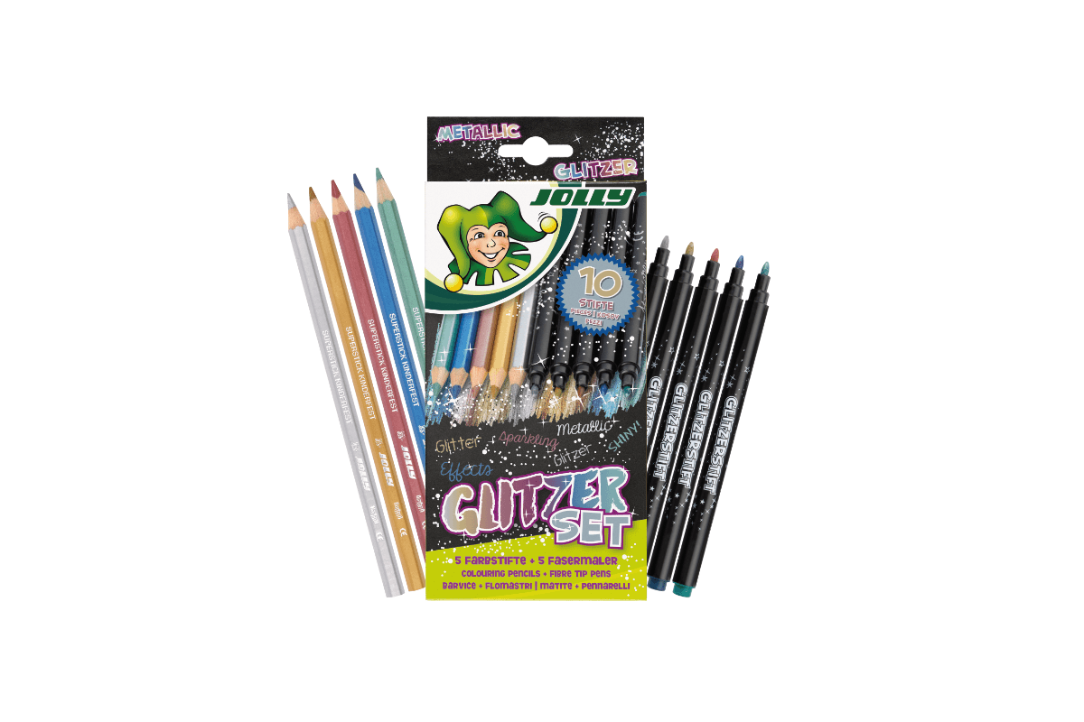 Jolly Ready Glitter Go Zeichenset 10 Stück