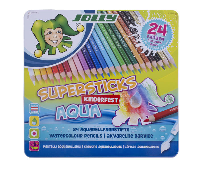 Jolly Supersticks Aqua Aquarelpotloden 24 stuks