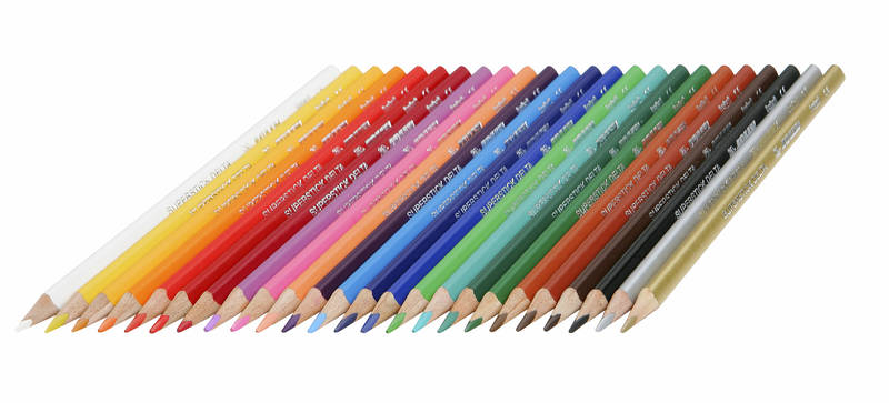 Jolly Supersticks Triangular Delta Colored Pencils, 24 count
