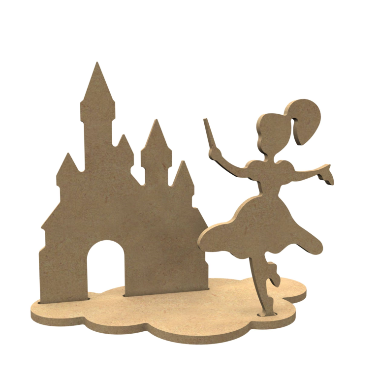 MDF Figuren Feeën Set 24x20 cm