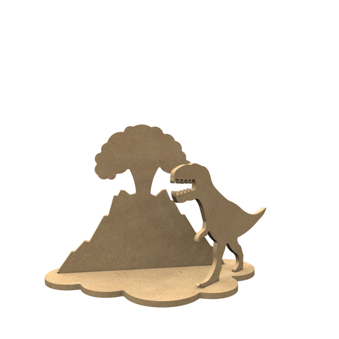 MDF-Figuren T-Rex Set 24x17 cm