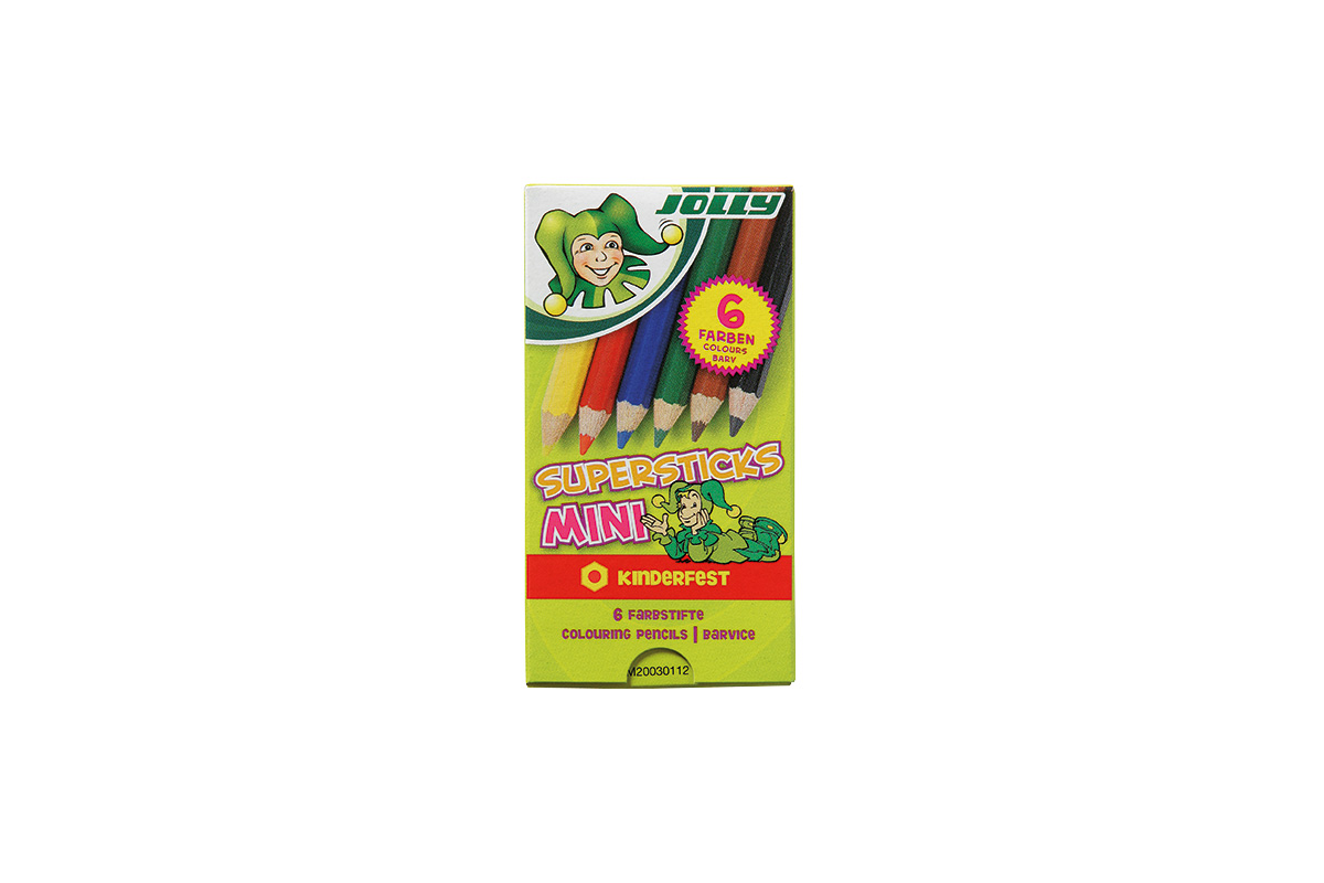 Jolly Supersticks Kleurpotloden Mini 6 stuks