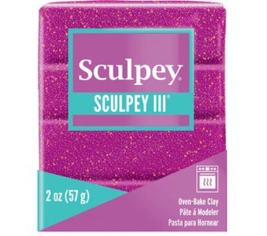 Sculpey klei III -- Violet Glitter - 562 - 57gr