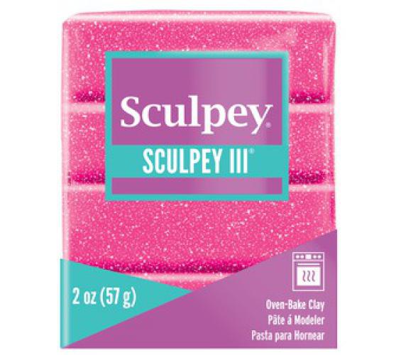 Sculpey III Pink Glitter - 57gr - Polymeerklei / Boetseerklei