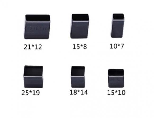 Gereedschap Rechthoek Uitsteekvormpjes 6 stuks - Polymeerklei / Boetseerklei