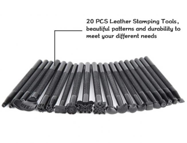 Gereedschap 20 Diverse Leer Stempels - Polymeerklei / Boetseerklei