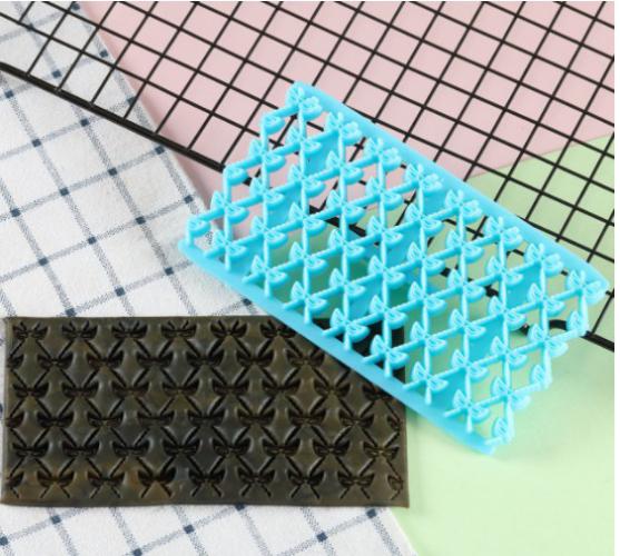 Fimo Klei | Embossing Stempels Strikjes - Polymeerklei / Boetseerklei