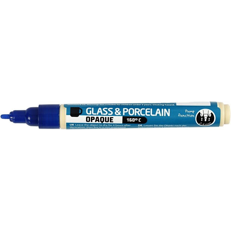 CC Glas- und Porzellanstift Deckend Dunkelblau