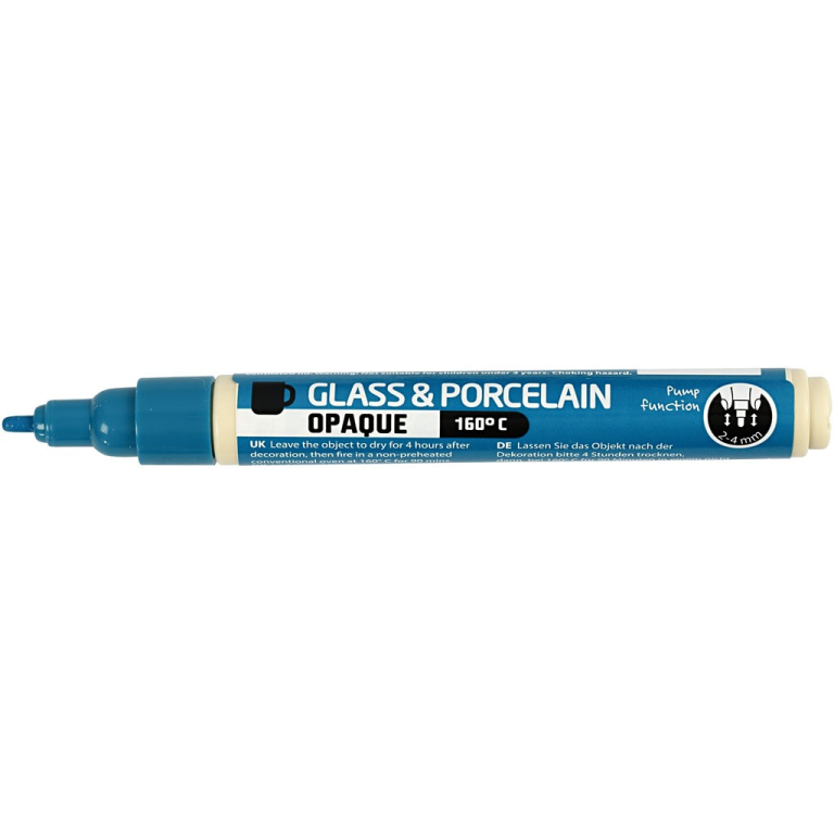 CC Glas- en Porseleinstift Dekkend Turquoise