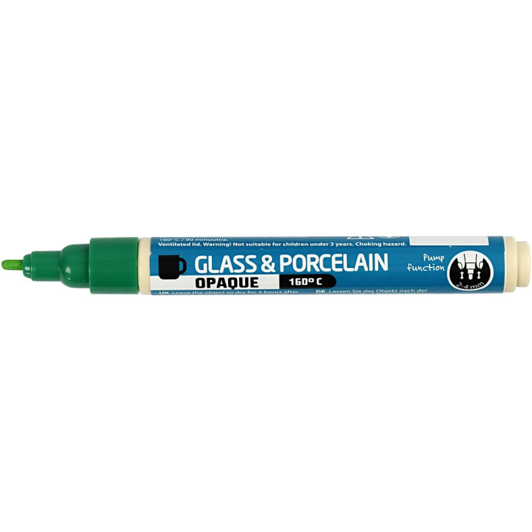 CC Glas- en Porseleinstift Dekkend Groen
