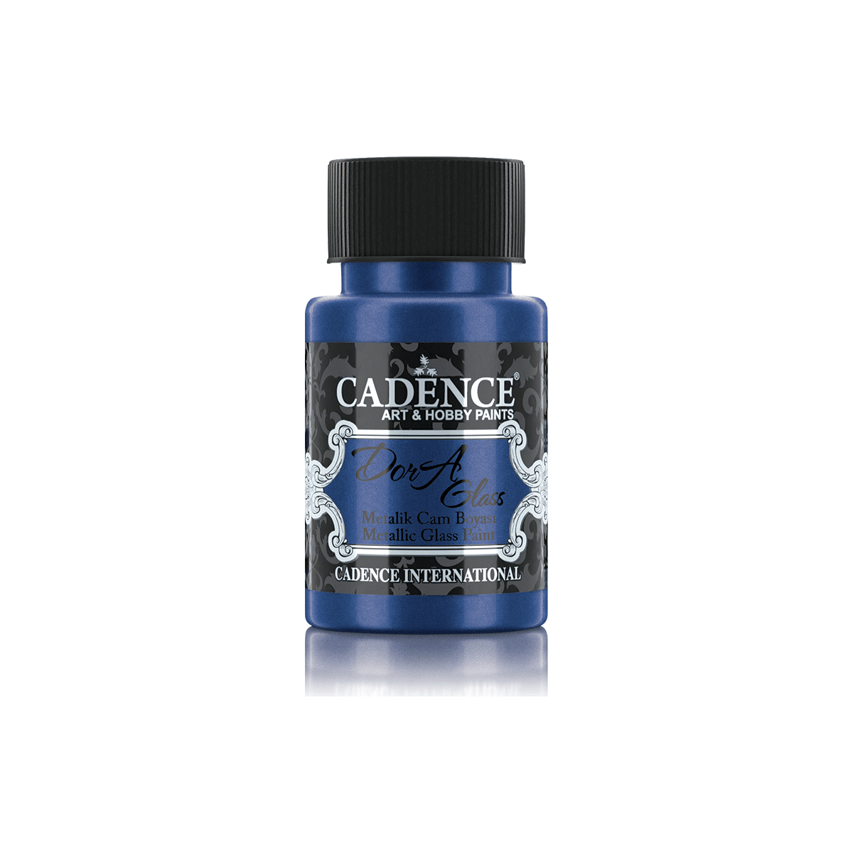 Cadence Dora Metallic Glasfarbe 50 ml Sax Blau
