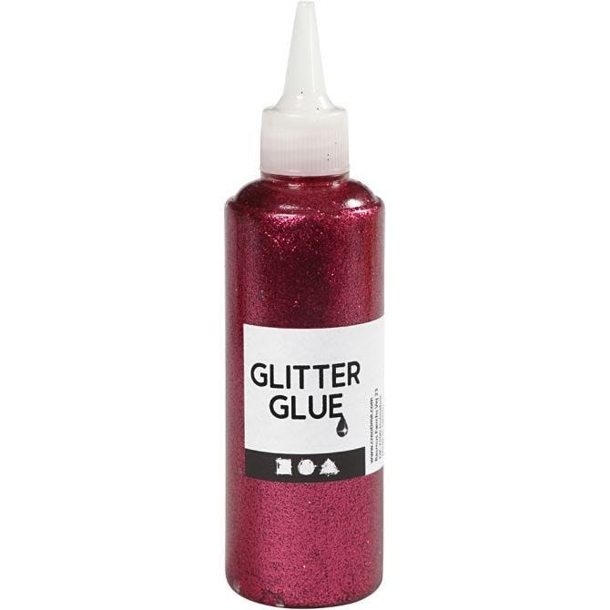 CC Glitzerkleber 118 ml Dunkelrosa