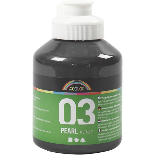 CC Metallic Acrylverf Zwart 500 ml