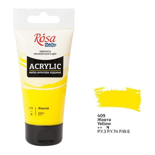 Rosa Studio Acrylverf 75 ml 409 Yellow