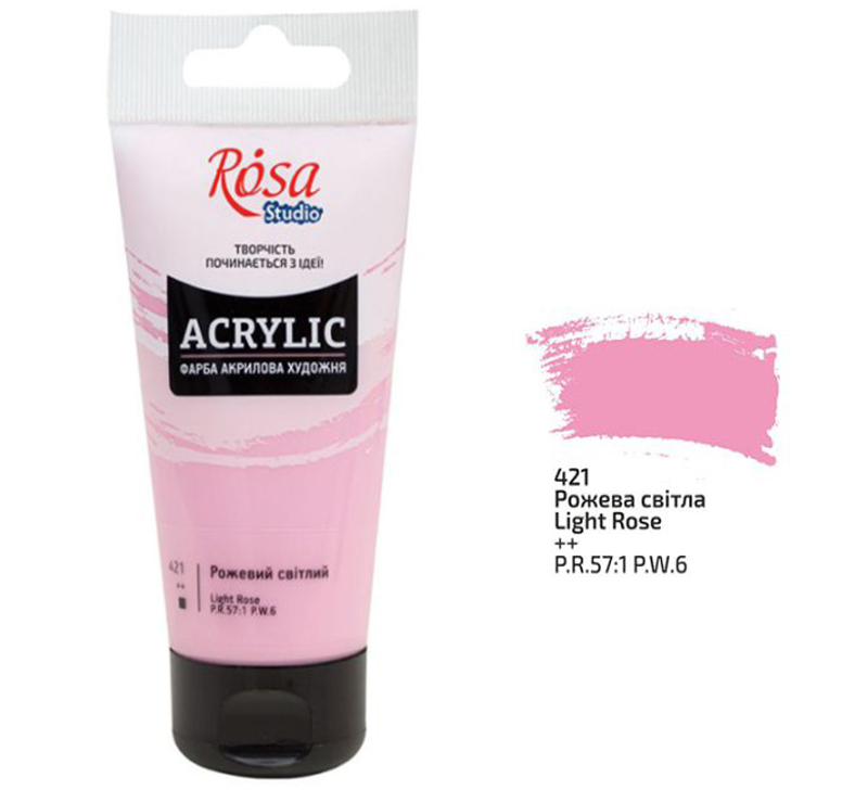 Rosa Studio Acrylfarbe 75 ml 421 Light Rose
