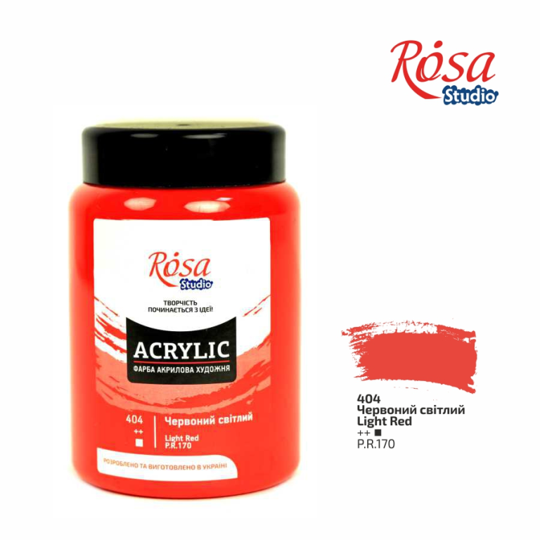 Rosa Studio Acrylfarbe 400 ml 404 Light Red