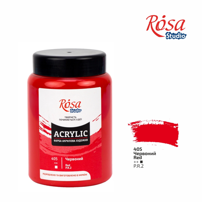 Rosa Studio Acrylic Paint 400 ml 405 Red
