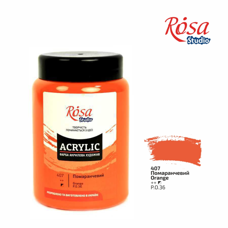 Rosa Studio Acrylverf 400 ml 407 Orange
