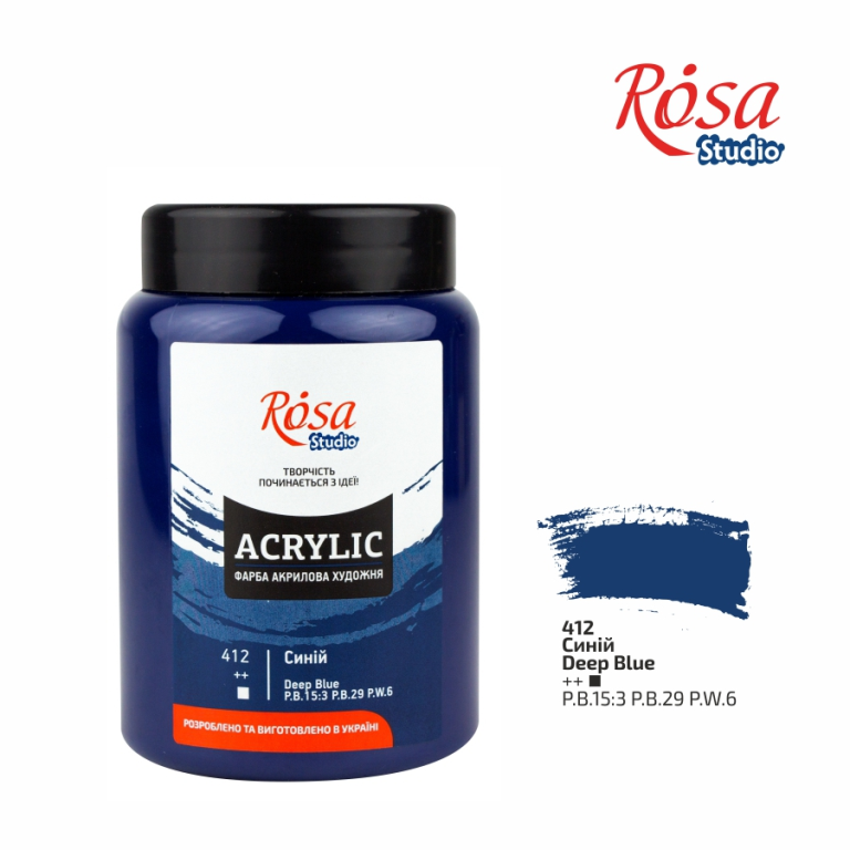 Rosa Studio Acrylverf 400 ml 412 Deep Blue