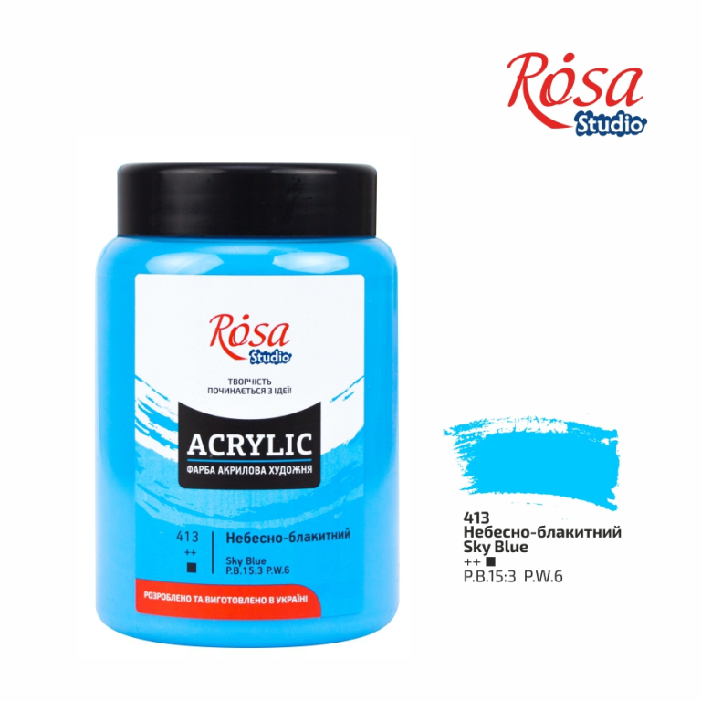 Rosa Studio Acrylverf 400 ml 413 Sky Blue