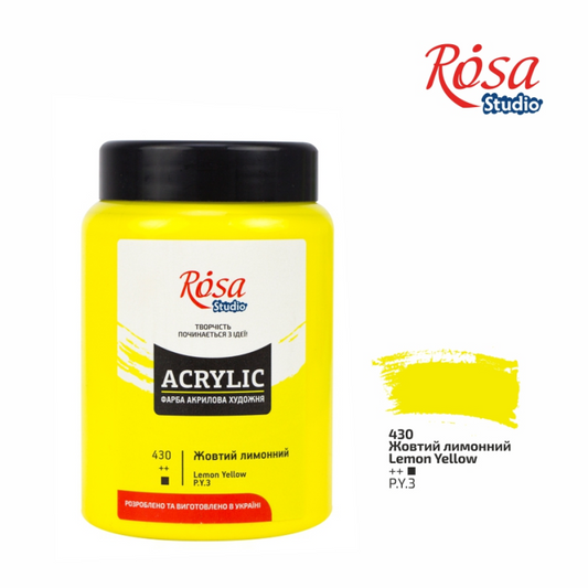 Rosa Studio Acrylverf 400 ml 430 Lemon Yellow
