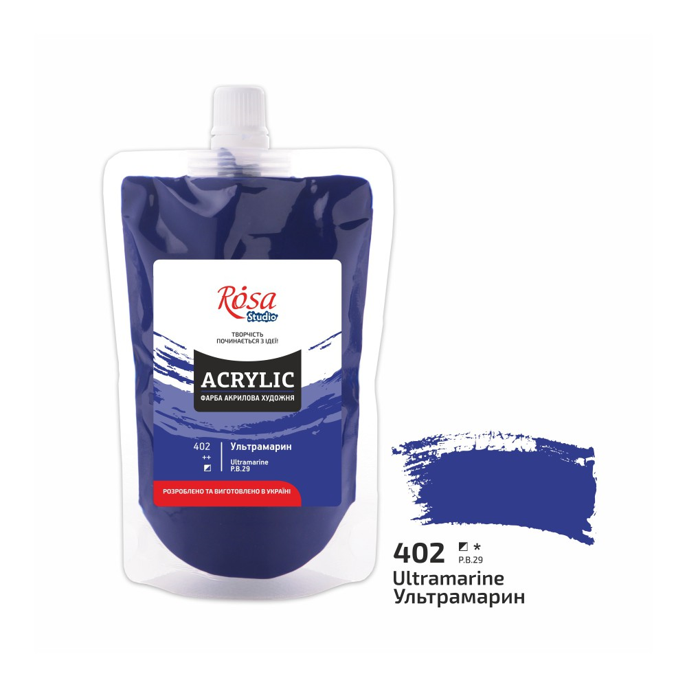 Rosa Studio Acrylfarbe Soft Pack 200 ml 402 Ultramarin