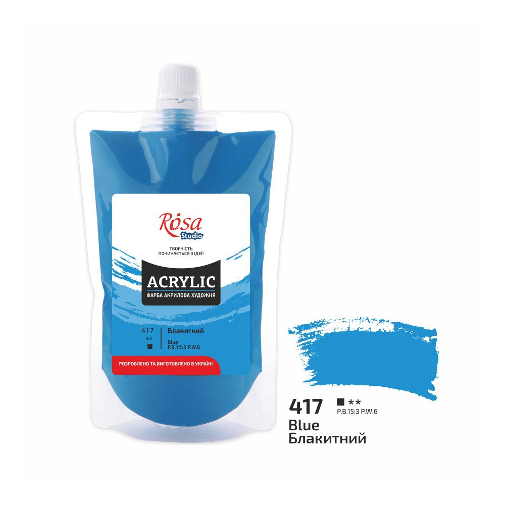 Rosa Studio Acrylverf Soft Pack 200 ml 417 Blue