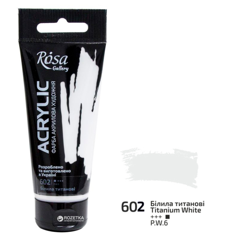 Rosa Gallery Acrylic Paint 60 ml 602 Titanium White
