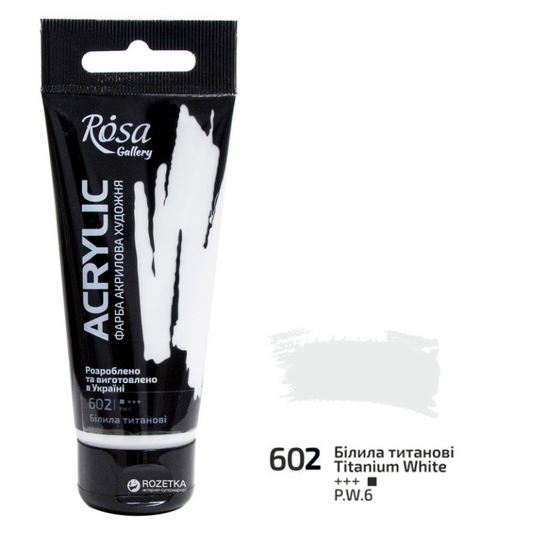 Rosa Gallery Acrylverf 60 ml 602 Titanium White