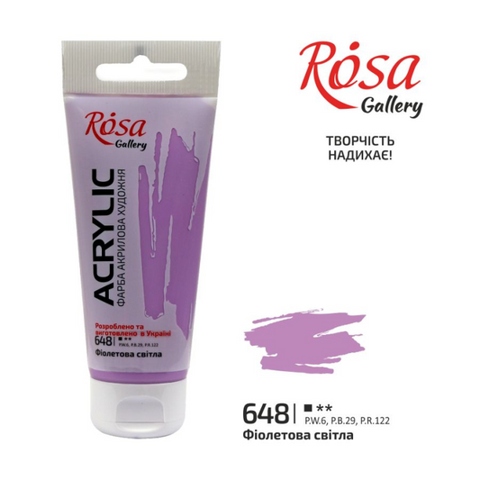 Rosa Gallery Acrylverf 60 ml 648 Violet Light