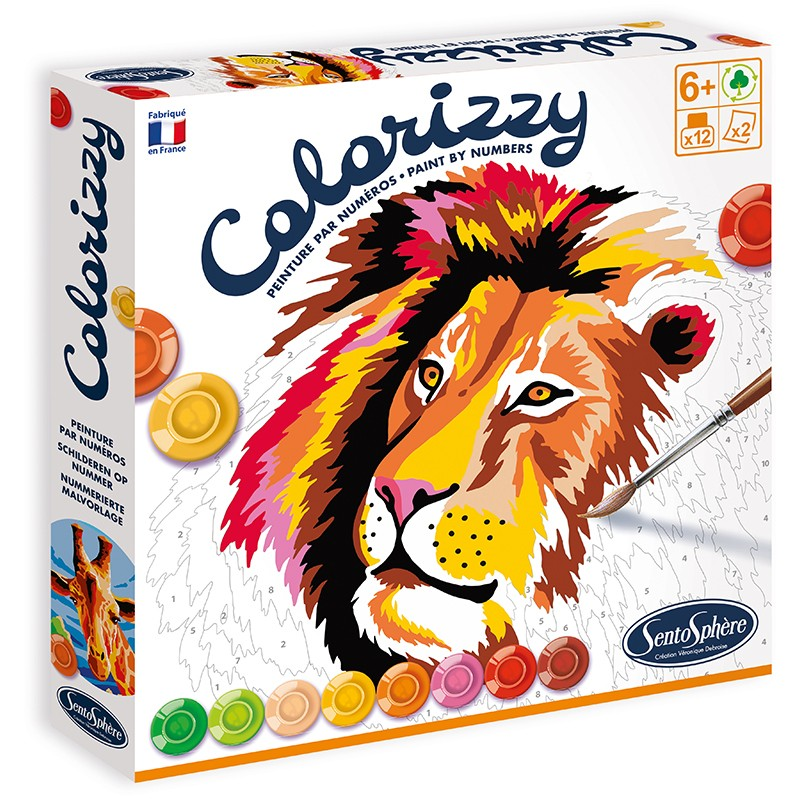 Colorizzy Malen nach Zahlen Savannentiere